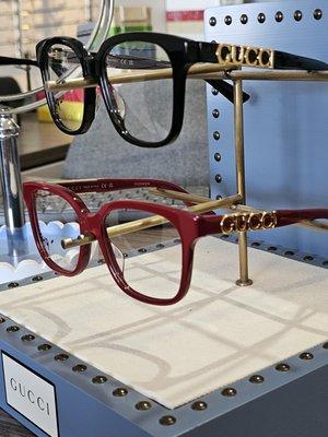 Come see our Gucci frames!! We carry the most current styles.