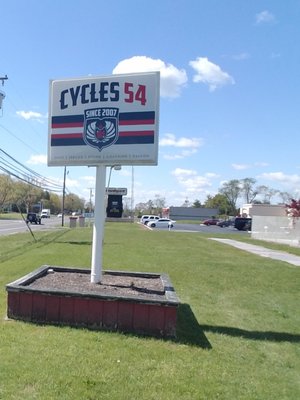 Cycle 54 Street sign