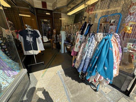 Broadway Silk Store offers a lot more inside than what you'll find in the entrance alcove