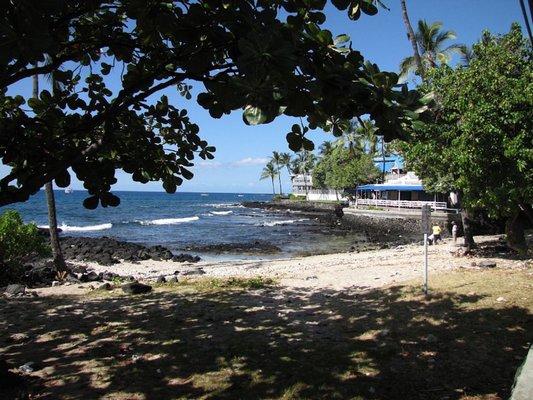 This beach is right across the street from the condo