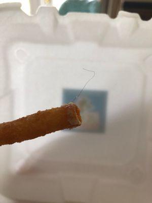 Hair in food