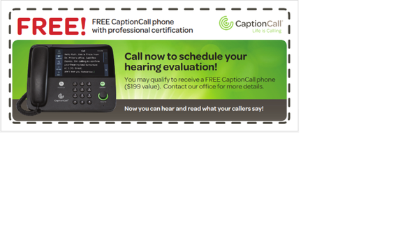 Many of our patients have greatly benefited from CaptionCall.  Schedule an appointment for your FREE phone today!