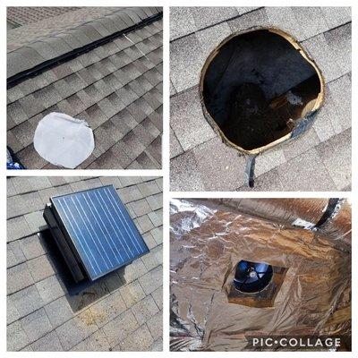 Attic fan install