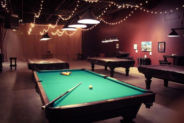 Rackhouse. 4 premium tables, cork darts, table games, and music.