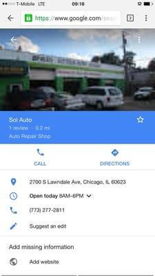 Sol Auto, 2700 S Lawndale Ave, Chicago, IL 60623