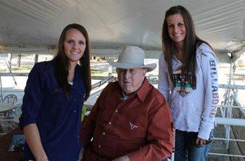 Hired Hand with Red McCombs of Red McCombs Ranches near San Antonio, TX