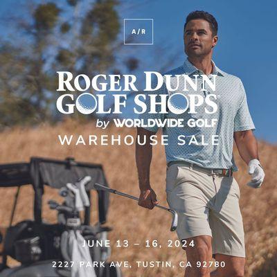 Roger Dunn Golf Shops by Worldwide Golf is partnering with Alternative Retail to host a Warehouse Sale in Tustin, CA.