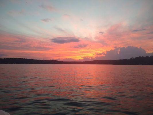 Sunset views of Byram Bay