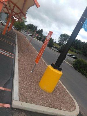 Walmart Manchester CT  we added River Rock and removed the old mulch