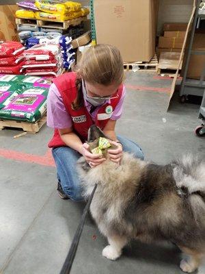 Lexi and Assistant Manager Laura with Lexi