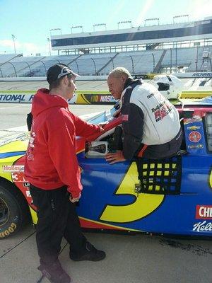 Me at Nascar doing what I love racing cars Gary C.