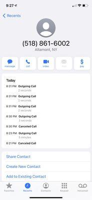 Shows calls