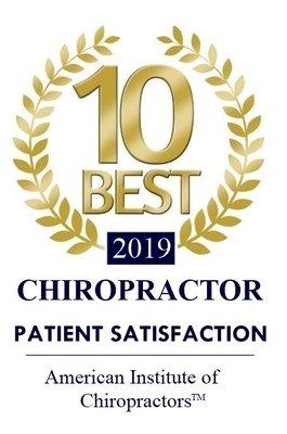 Top 10 Chiropractor 9 years in a row!