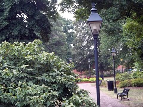 Hurkamp Park in downtown Fredericksburg