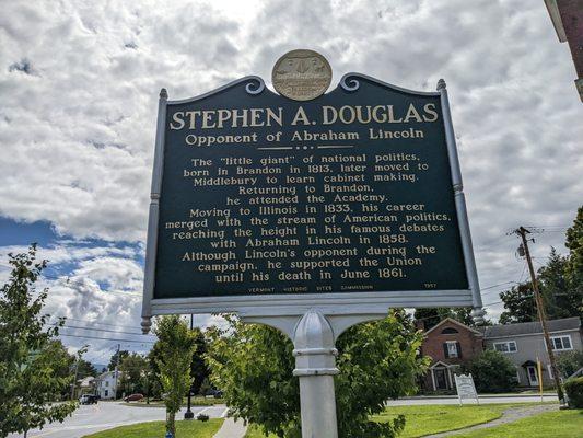 Stephen A. Douglas Historical Marker, Brandon