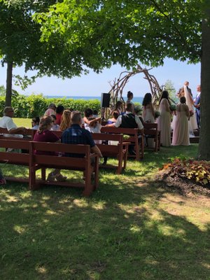 Woodland Chapel during ceremony