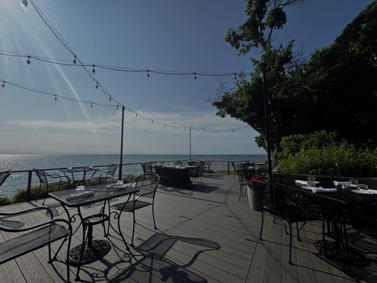 Deck overlooking Lake Ontario