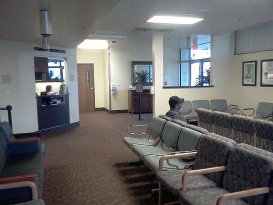 Waiting area and front desk