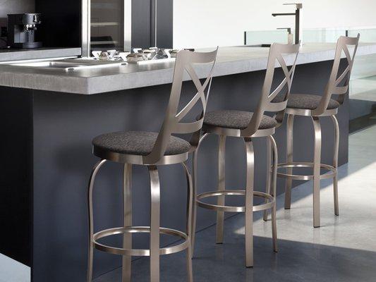 Custom Bar Stools from Canada offer you all kinds of styles and your choice of Leather or fabric