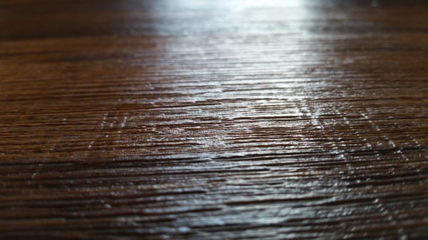 Textured laminate? Cuz it's so easy to keep clean...