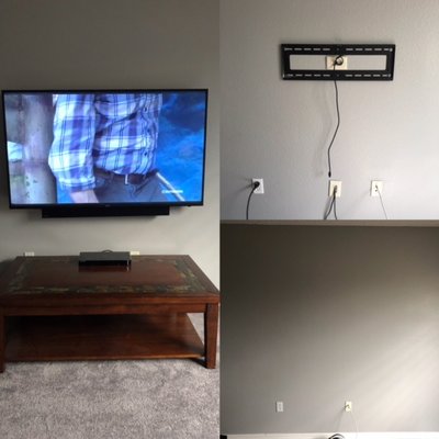 It was a pleasure doing business with AV Designer.  They were professional and did a professional installation in mounting my television.