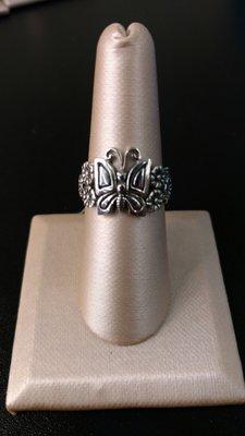 Beautiful 0.925 Sterling Silver Butterfly Ring availabe in all sizes.  Priced to sell at $19 plus state sales tax