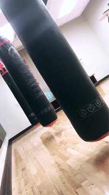 They have punching bags!