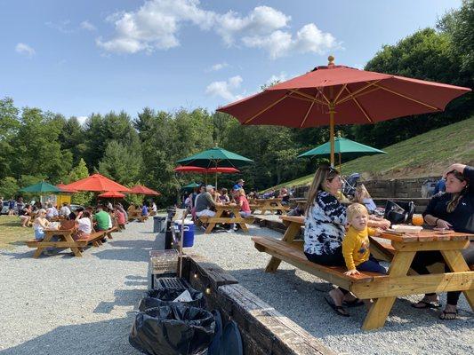 Picnic tables