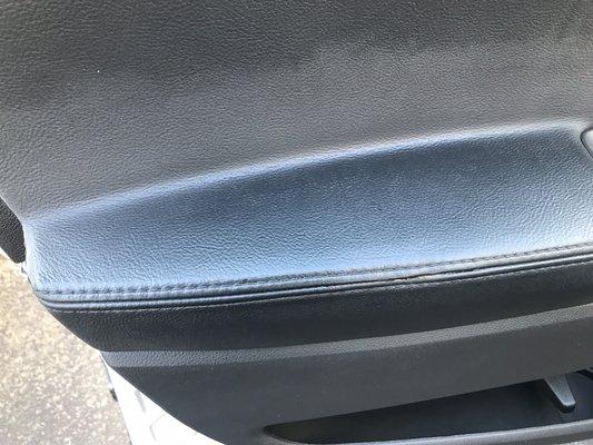 After shot of Explorer arm rest split