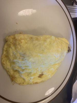 Mushroom Omelette requested without hash browns