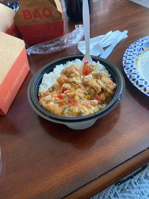 Orange chicken bowl