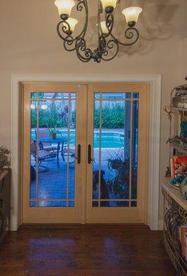 French Doors to Patio