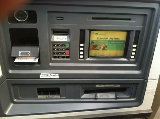 Drive thru ATM!!! Whoooot!