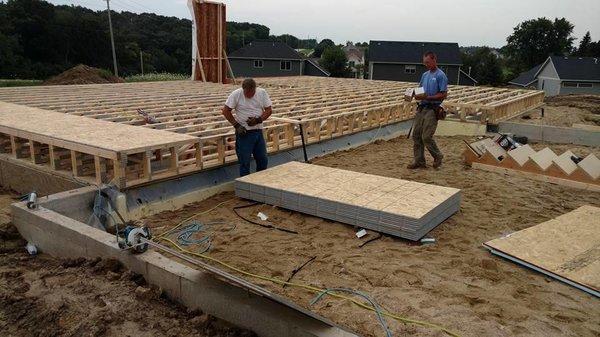 Laying the foundation for a new home