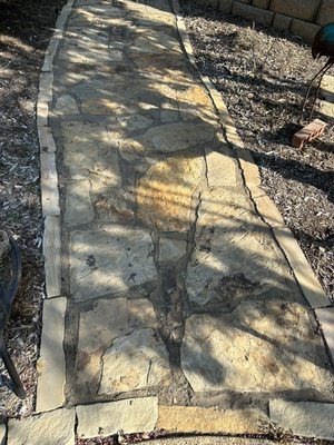 Flagstone walkways!