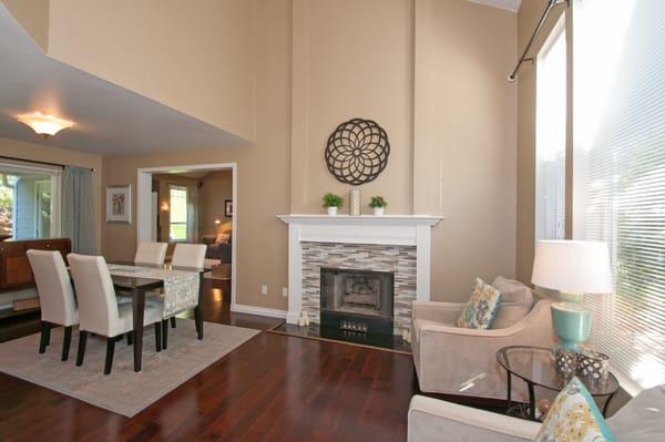 Staged Living & Dining Room