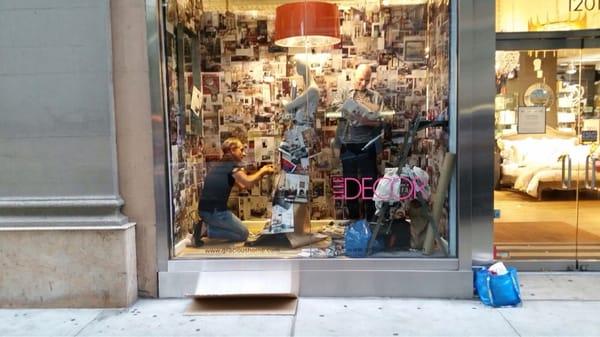 Window display install