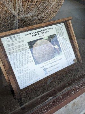 World's Largest Ball of Twine, Darwin