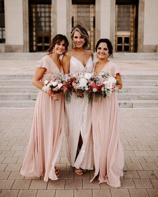 Elevate your wedding photos by making sure your entire bridal party has a custom glow. Ask about our bridal packages and glow parties!