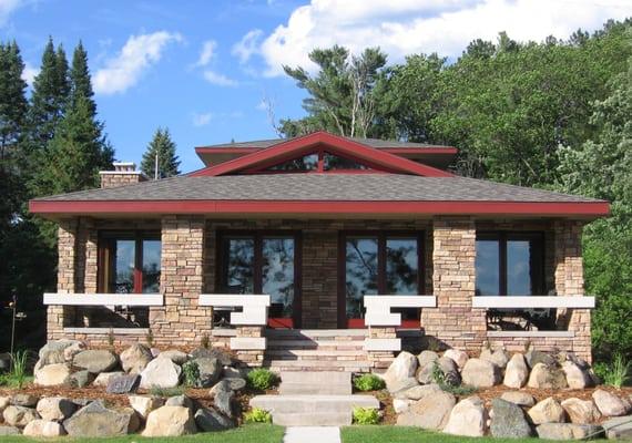 Custom green built  home Design build by Cantilever Studio in Wisconsin