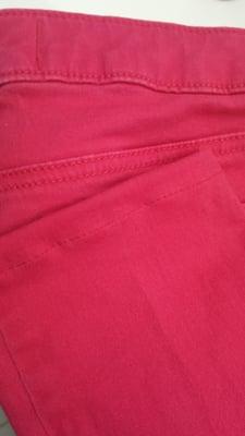 Hem - stitching thickness doesn't really match original