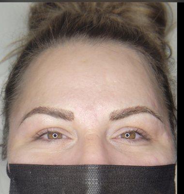 Microblading after photo  Work done by Marika