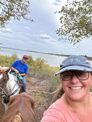 Amanda Sanchez and Lisa Stuart at Walnut Grove Trailhead