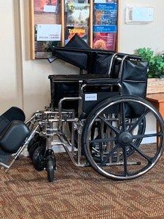 February 13, 2024
 Carpeted waiting room with complimentary Wheel-Chairs for use.