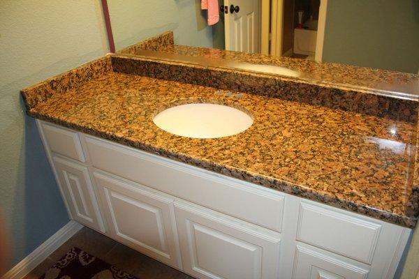 Vicenza granite countertop in bathroom