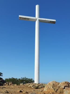 Cross at the top.