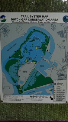 Land and water trail map