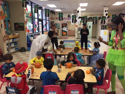 The class during the fall festival