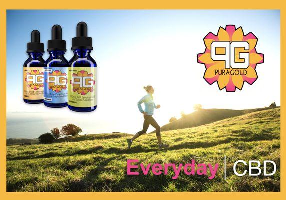 Pura Gold is Everyday CBD, designed for your health and wellness. Locally grown, processed, and always THC free. Preferred everywhere.