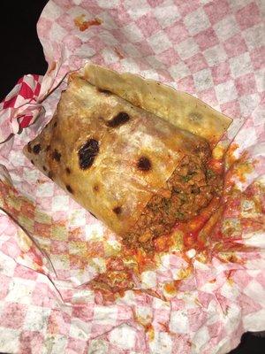 Adobada Burrito Thats only half of it